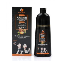 Saada Beauty Speedy Hair Color Shampoo with Argan Oil Natural Black - 400 ml