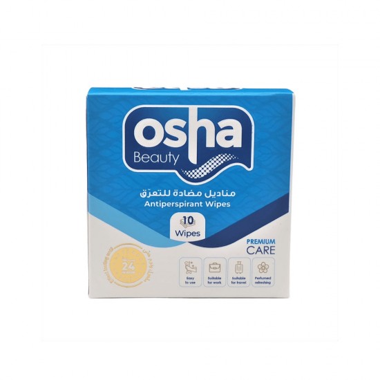 Osha Beauty Antiperspirant Wipes For Men - 10 Wipes