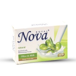Nova Royal Natural Soap With Olive & Milk Scent - 140 gm