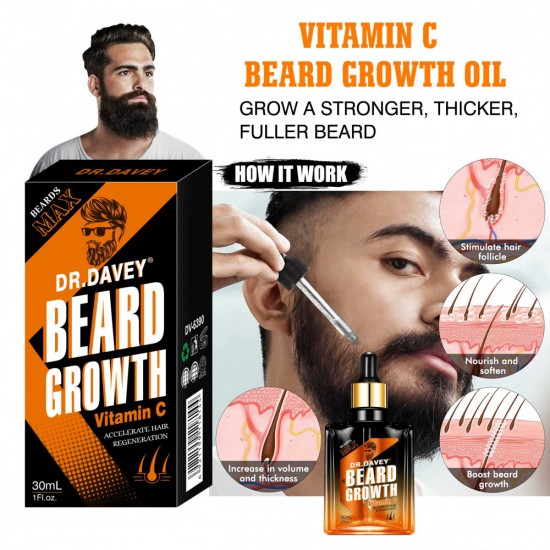 Dr. Davey Beard Growth Vitamin C Hair Regeneration 30 ml