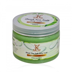 Kunooz Secretes Dead Sea Salt Body Scrub with Cucumber - 500 ml