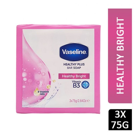 Vaseline Healthy Plus Bar Soap Healthy Bright 3x75g