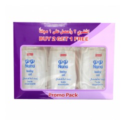 Nunu Baby Oil 3 in 1 Special Offer - 3*400 ml