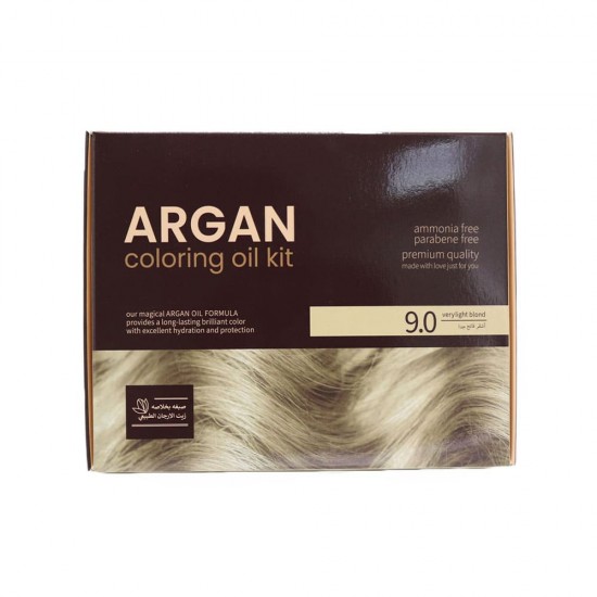 Argan Coloring Oil Kit - 9.0 Very Light Blond
