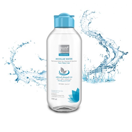 Pure beauty Micellar Cleansing Water for Face, Eyes & Lips - 250 ml