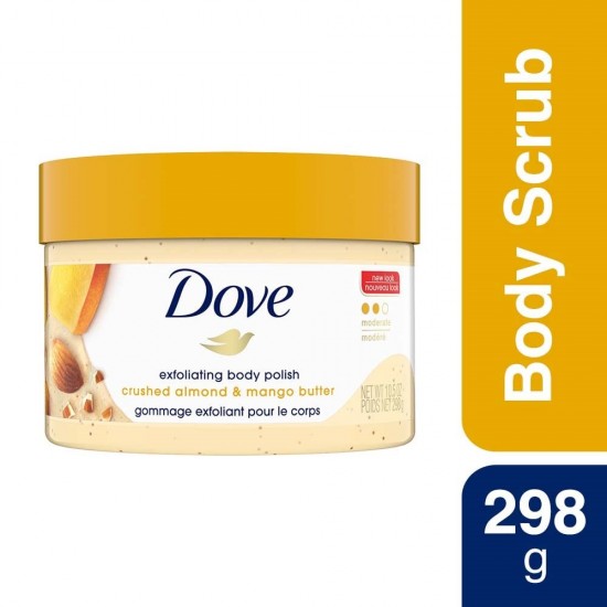Dove Body Scrub with Crushed Almond & Mango Butter - 298 gm