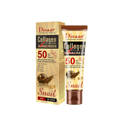 Disaar Sunscreen Cream SPF 50 With Collagen Snail - 50 gm