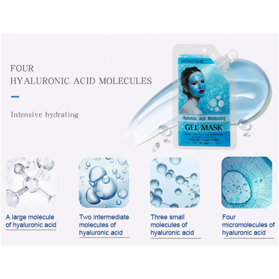 Mond Sub Hyaluronic Acid Moisturizing Gel Mask For All Skin Types - 30 ml
