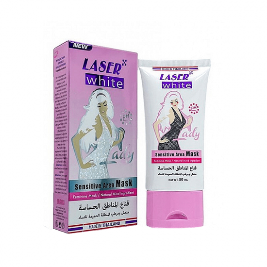Laser White Intimate Area Mask, Refreshing & Moisturizing for Women - 50 ml