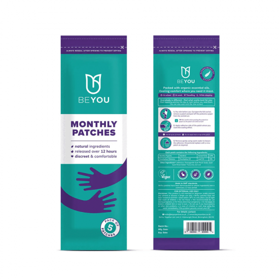 Be You Monthly Patches to Relieve Menstrual Cramps - 5 Patches