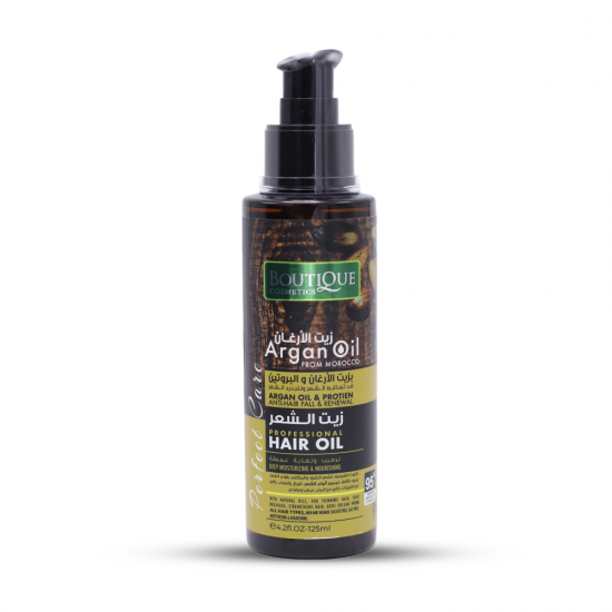 Boutique Hair Oil with Argan Oil & Protein Anti-Hair Fall & Renewal - 125 ml