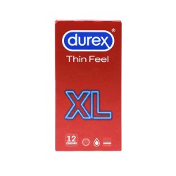 ديوركس واقي ذكري Thin Feel XL حجم كبير - 12 حبة
