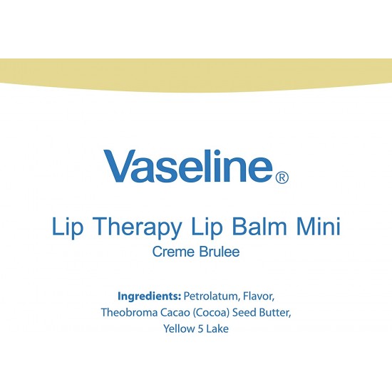 Vaseline Lip Therapy Cream Brulee - 7 gm
