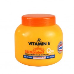 AR Vitamin E, Sun Protect Q10 Plus Body Cream for all skin types 200 gm
