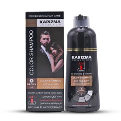 Karizma Collection Color Shampoo Long Lasting Color 4 Brown- 400ml
