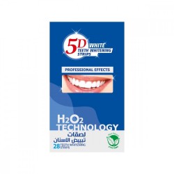 5D White Teeth Whitening Strips Mint Flavor - 28 Strips