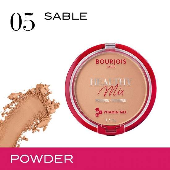 Bourjois Healthy Mix Face Powder, 05 Sable-10gm