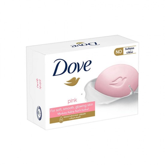 Dove Soap Pink for Soft, Smooth & Glowing skin - 125 gm