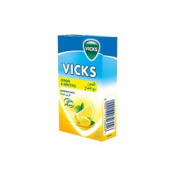 Vicks Refreshing Drops Lemon With Mint Flavor - 40 gm