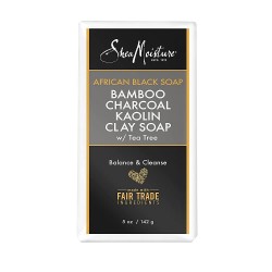 Shea Moisture African Black Soap With Bamboo & Charcoal - 142 gm