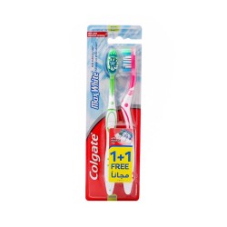 Colgate Toothbrush Max White Medium 1 + 1 Free