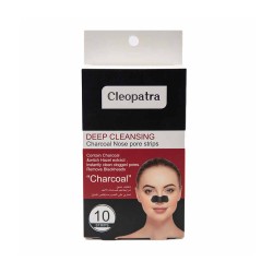 Cleopatra Deep Cleansing Charcoal Nose Pore Strips - 10 Strips