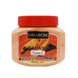 Lina Rose Face & Body Scrub with Papaya - 600 ml
