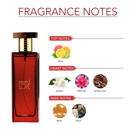 Perfume Ajmal Sacred Love Perfume for Women - Eau de Parfum 50 ml