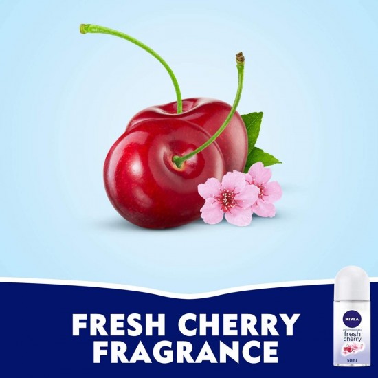 Nivea Deodorant Roll On Fresh Cherry - 50 ml