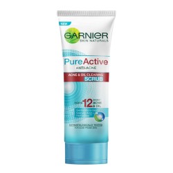 Garnier Skin Naturals Pure Active Acne & Oil Clearing Scrub- 100ml