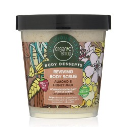 Organic Shop Reviving Body Scrub with Almond & Honey Milk - 450ml