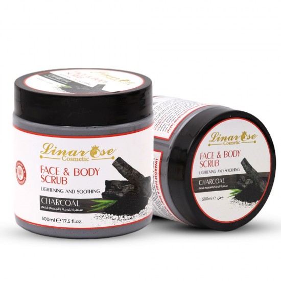 Lina Rose Face & Body Scrub Charcoal - 500 ml
