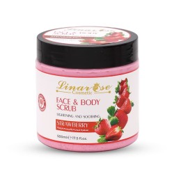Lina Rose Face & Body Scrub Strawberry - 500 ml