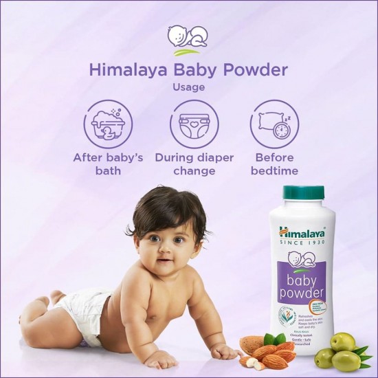 Himalaya Baby Powder Refreshes & Keeps Skin Smooth & Dry - 100 gm