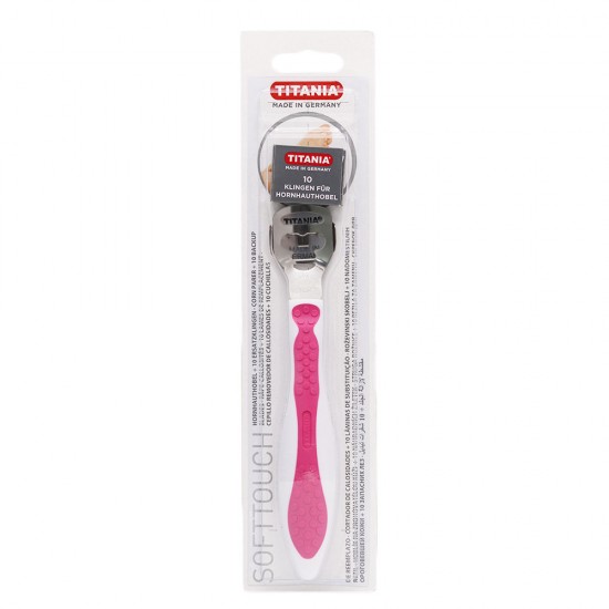Titania Cuticle Scraper + 10 Replacement Blades Nr. 3038/10 B Pink