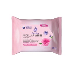 Careline Micellar Wipes Refreshing With Rose Extract - 25 Wipes