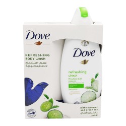 Dove Refreshing Body Wash with loofah, Cucumber & Green tea - 250 ml 