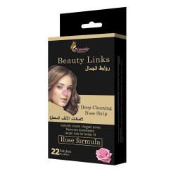 Beauty Links Deep Cleaning Nose Strip Rose Formula - 22 Patches 