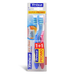 Trisa Pro Clean Extra Soft Toothbrush 1 + 1 Free