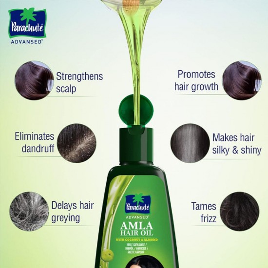 Parachute Amla Hair Oil With Coconut & Almond - 200 ml