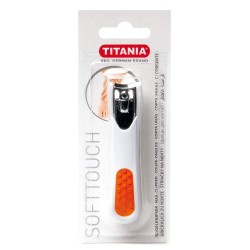 Titania Chrome Plated Nail Clipper Orange - 9 cm