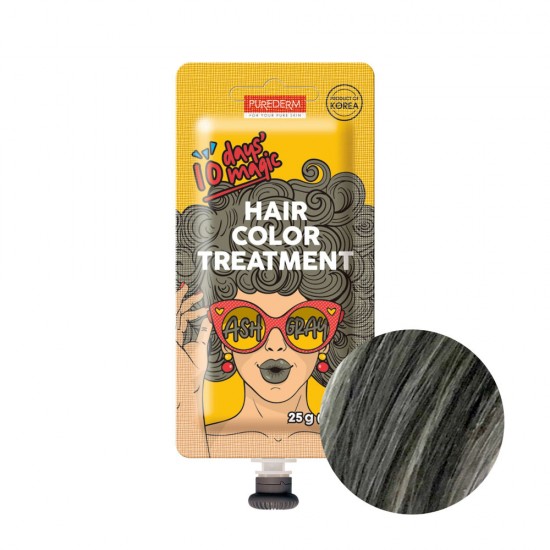Purederm Hair Color Treatment Ash Gray - 25 gm