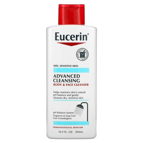 Eucerin Advanced Cleansing Body & Face Cleanser - 500 ml