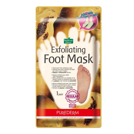 Purederm Botanical Choice Exfoliating Foot Mask (REGULAR) - 1 Pair