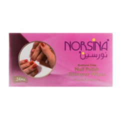 Norsina Acetone Free Nail Polish Remover Wipes 24 Pcs