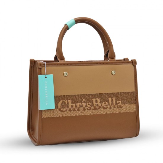 كريسبيلا حقيبة نسائية مع محفظة بالداخل لون قهوة