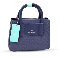 Chrisbella Women's Small Bag with Shoulder Strap, Navy