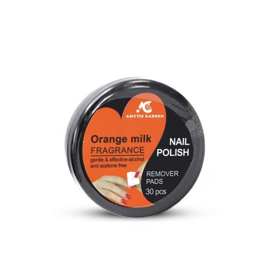 Amytis Garden Nail Remover Fragrance with Orange Milk - 30 Pads