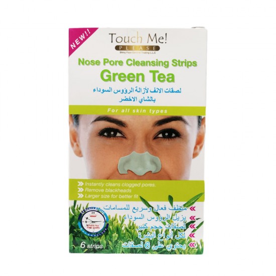 Touch Me Please Nose Pore Cleansing Strips with Green Tea - 6 strips