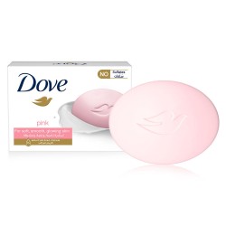 Dove Soap Pink for Soft, Smooth & Glowing skin - 160 gm